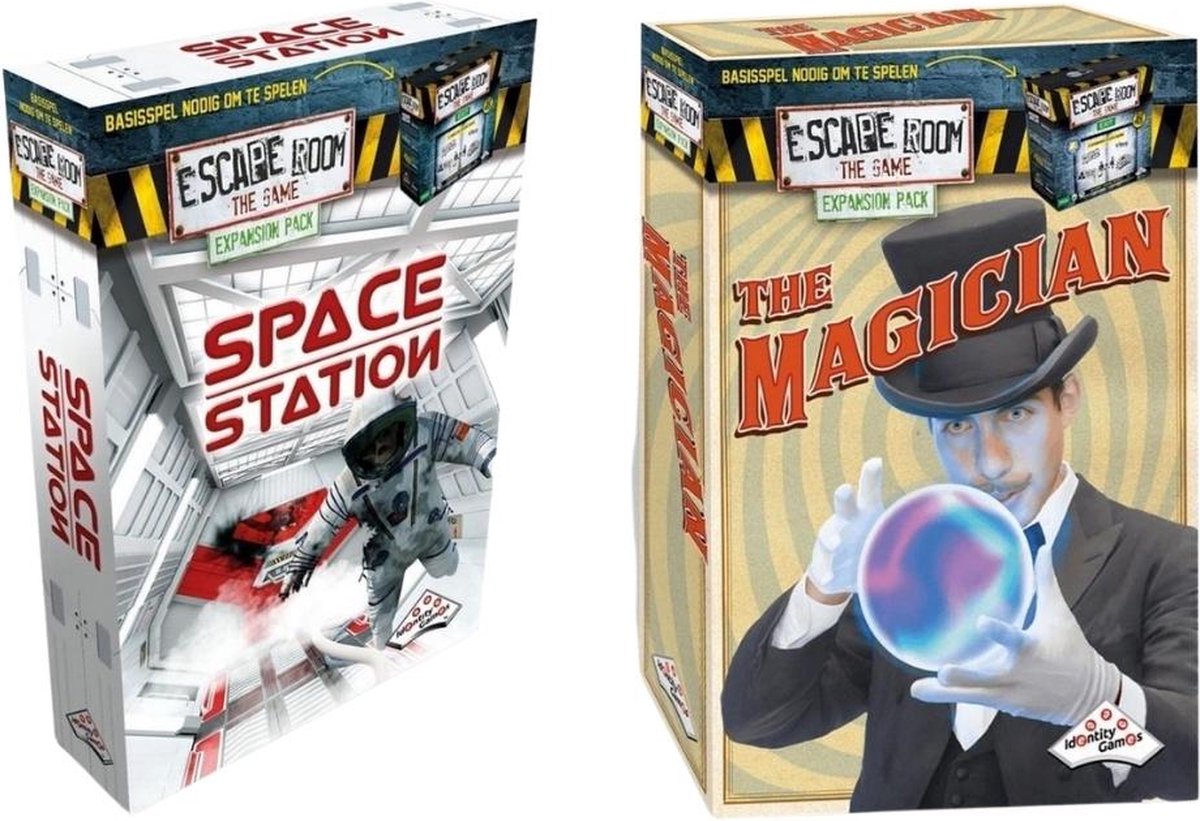 Uitbreidingsbundel - Escape Room - 2 Stuks - Uitbreiding Space Station & Uitbreiding Magician