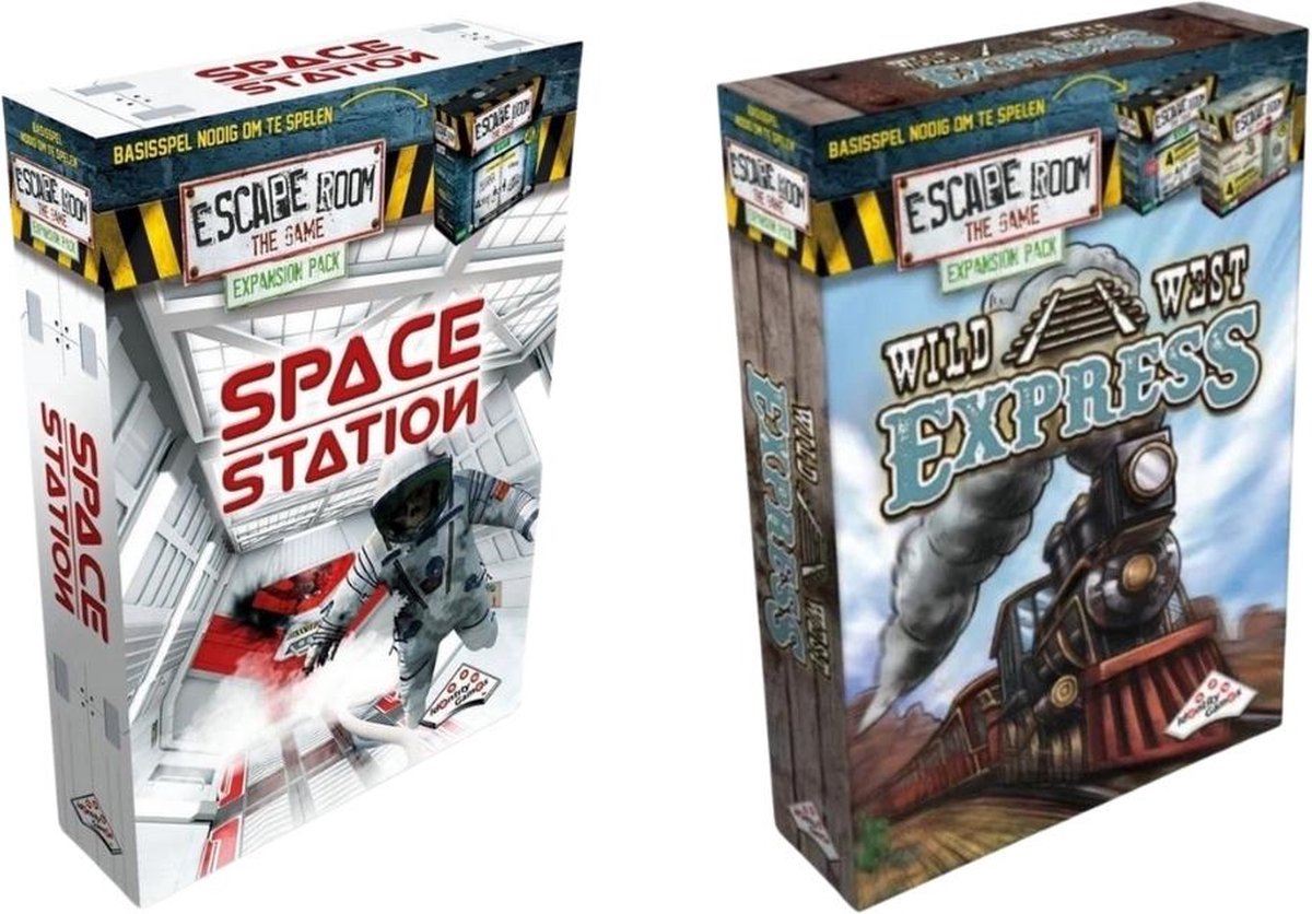 Uitbreidingsbundel - Escape Room - 2 Stuks - Uitbreiding Space Station & Uitbreiding Wild West