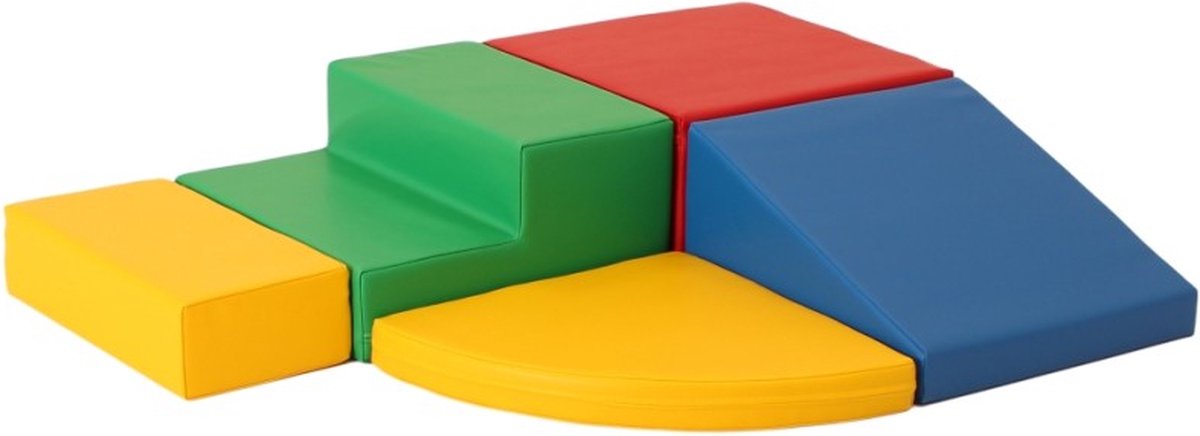 Iglu Foam blokken set - speelblokken - 5 delig - 20 cm hoog - primaire kleuren