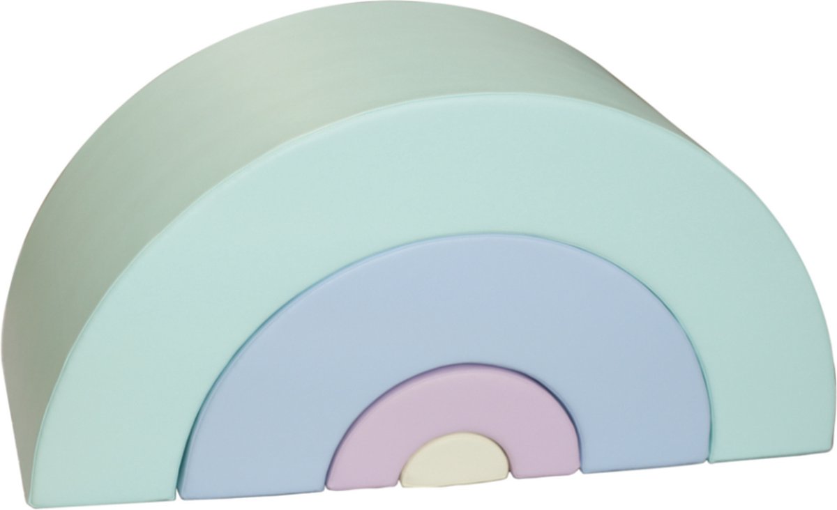 Iglu soft play foam blokken regenboog set - pastel- speelblokken - 4 stuks