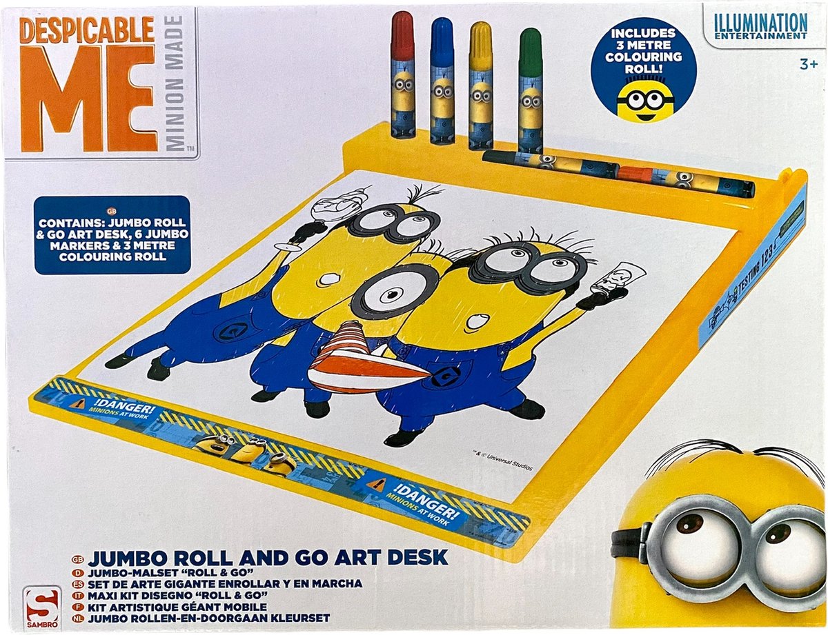 Jumbo Roll and Go art Desk Despicable me Minions