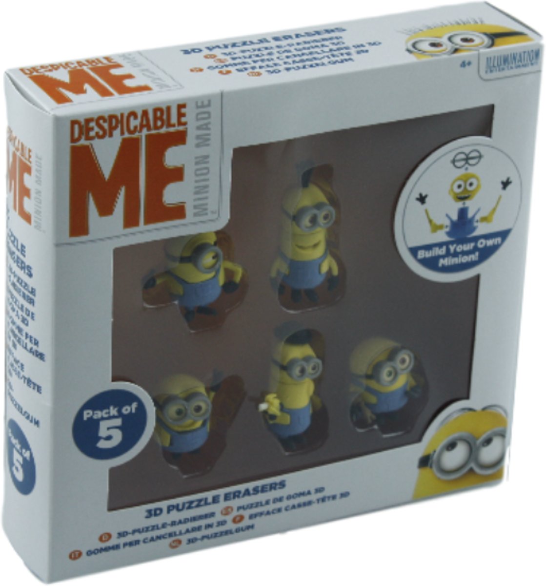 Minions 3D puzzelgum - set van 5