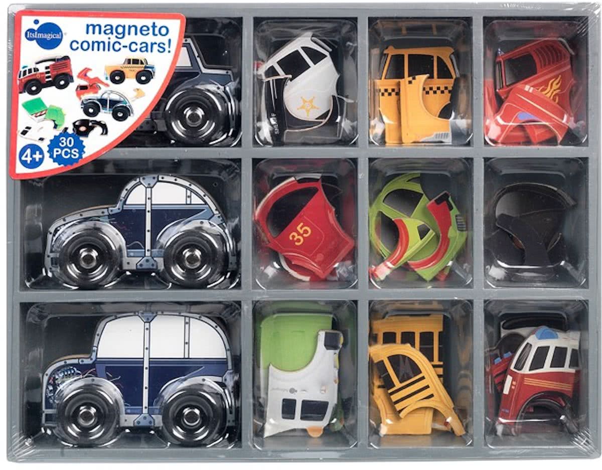   MAGNETO COMIC-CARS! - Magnetisch Bouwspeelgoed