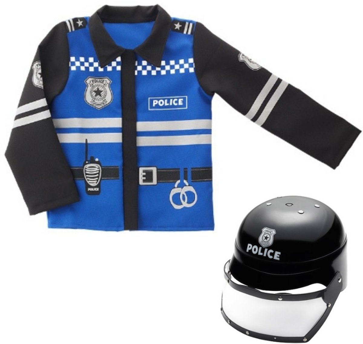 Politiejas en Politiehelm voor Kinderen - Imaginarium - Verkleedkleding Politie - Helm en Jas - 3 - 7 Jaar