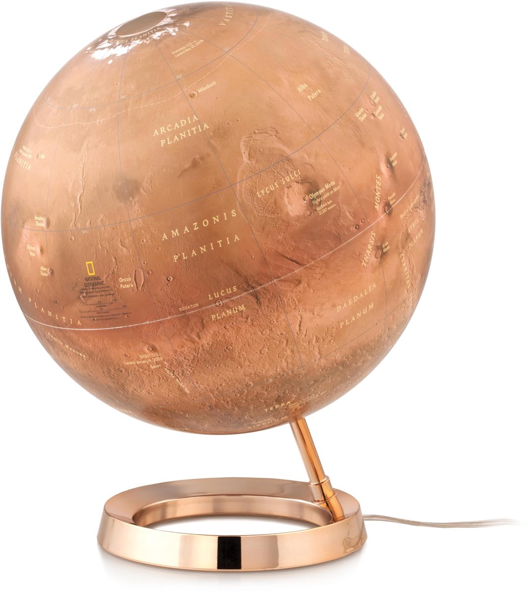 IMPERATORIS® Globe - Educatieve   - Nauwkeurige Tijdzone voor Kinderen Leren - Aardrijkskunde Decor voor Klaslokaal en Huis - 32.2 x 31.7 x 35.1 cm - 1 stuk