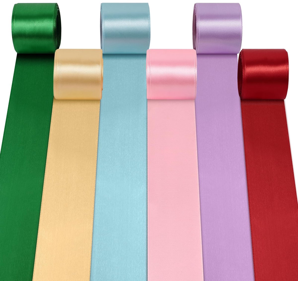 IMPERATORIS® Satijn/Cadeau Lint 50mm - Satijnlint - kleurrijk - Rol van 10m