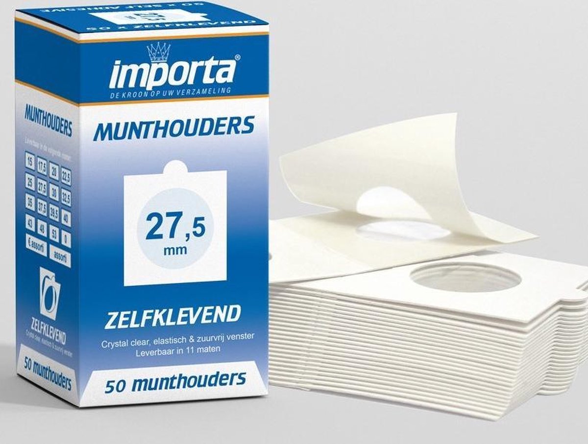   munthouders 27,5mm – zelfklevend (50 stuks)