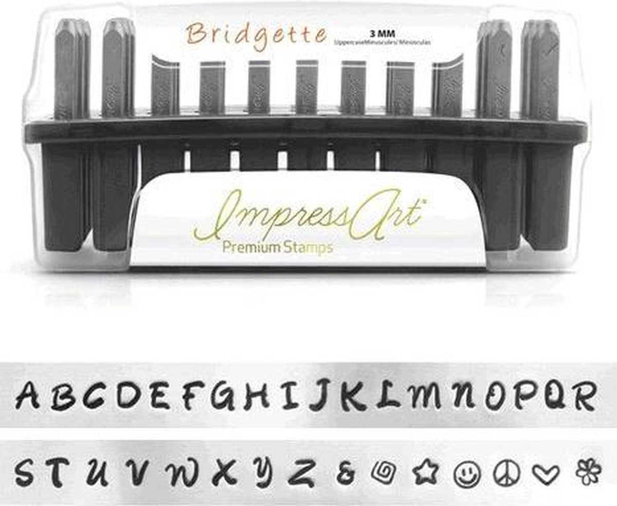 ImpressArt  Premium -  Bridgette, Slagletters, Hoofdletters, 3 mm