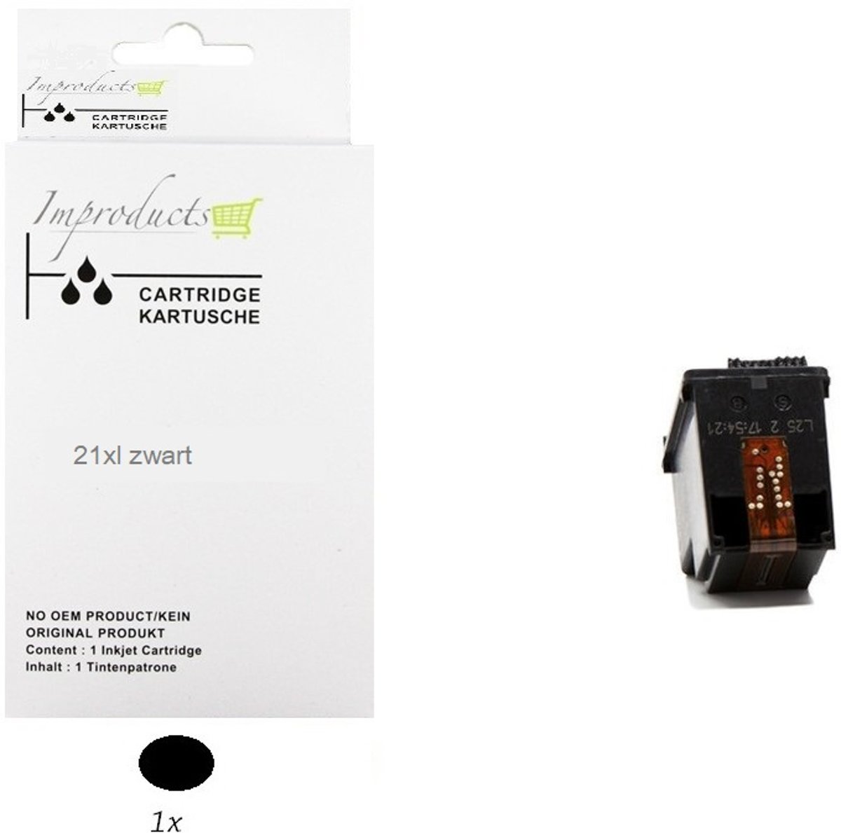 Improducts® Inkt cartridges - Alternatief HP 21 XL - HP 21XL  - C9351AE