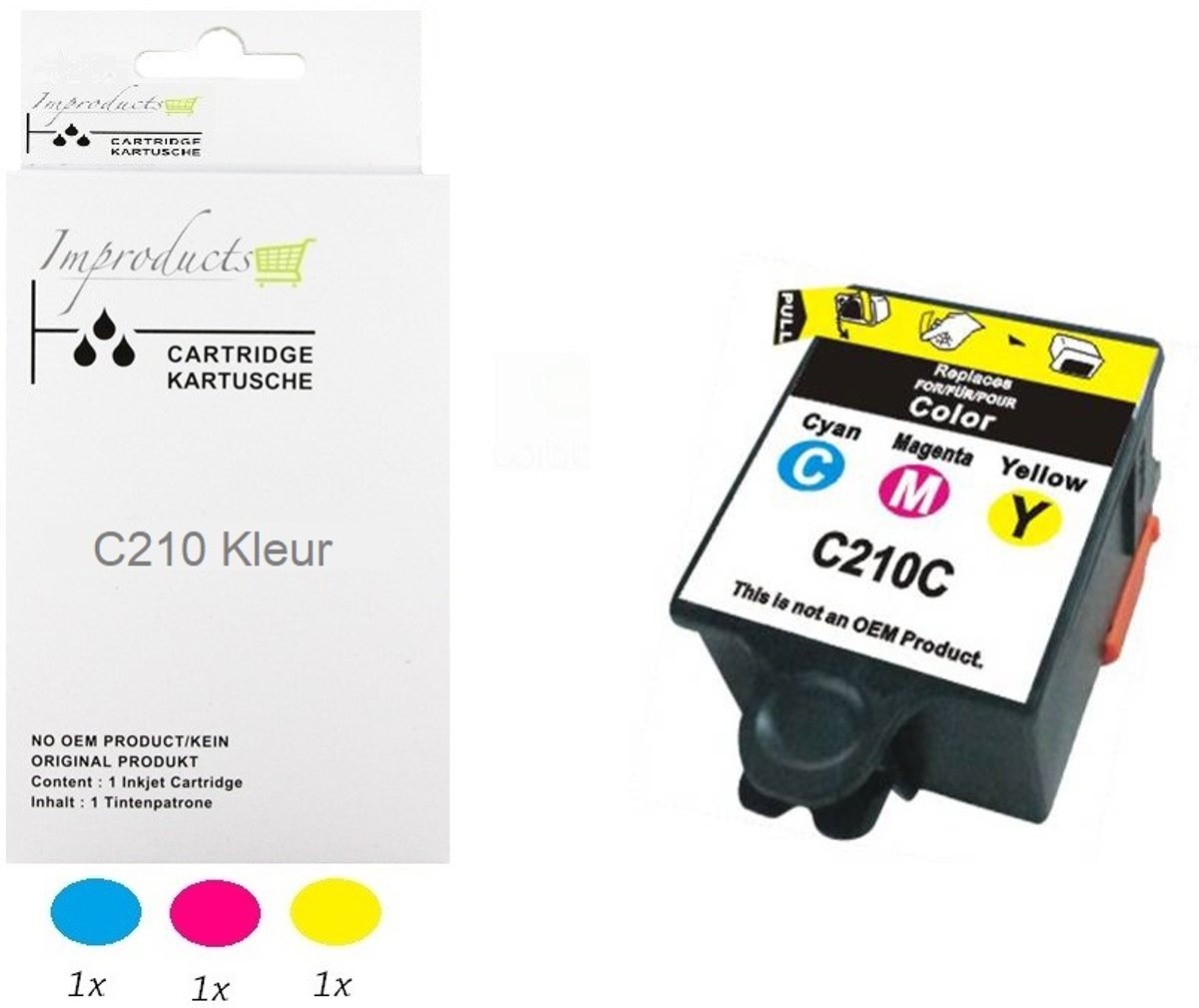 Improducts® Inktcartridge Alternatief voor Samsung C210 kleur inkt cartridges