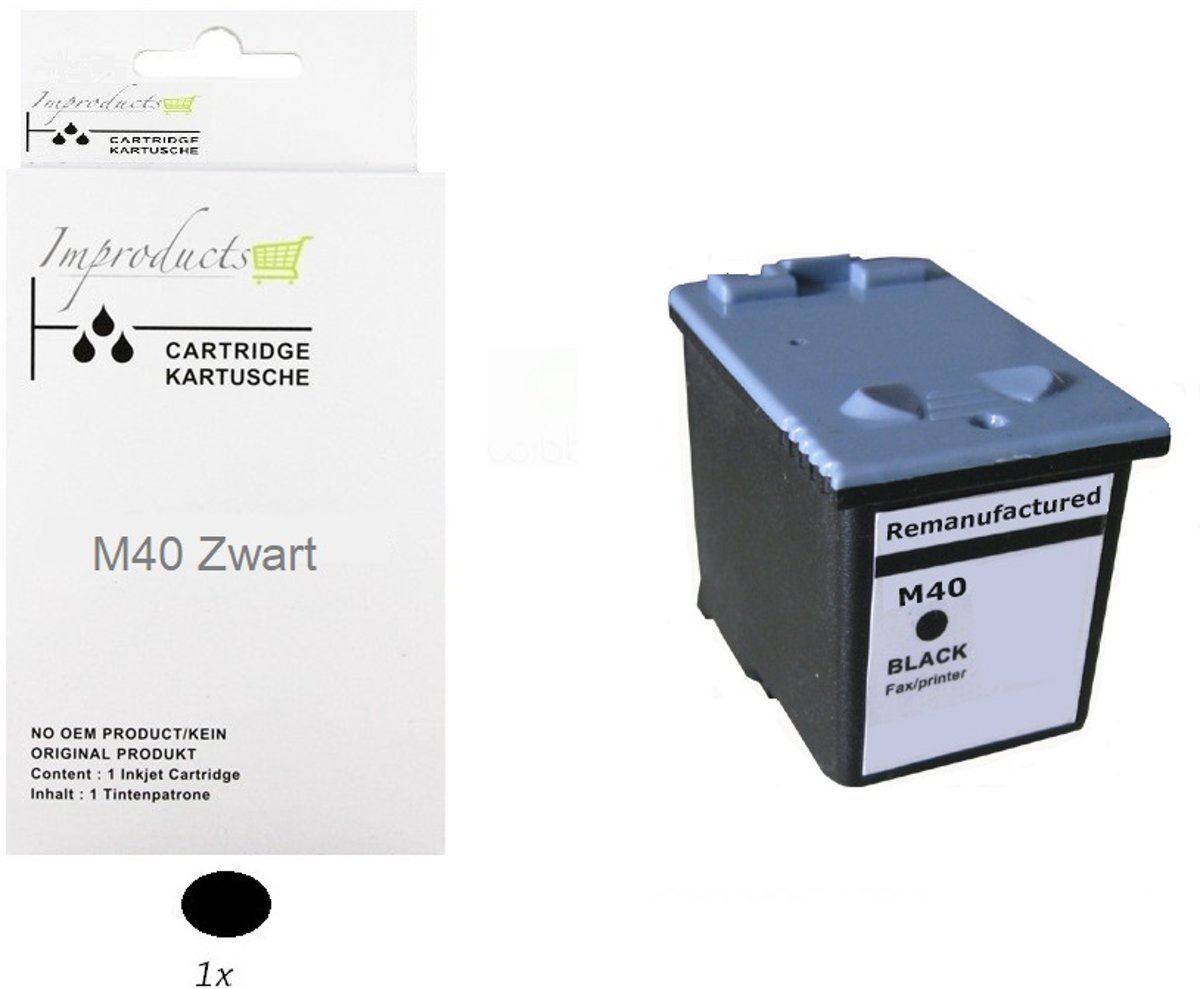 Improducts® Inktcartridge Alternatief voor Samsung ISBM-040 M40 zwart inkt cartridge