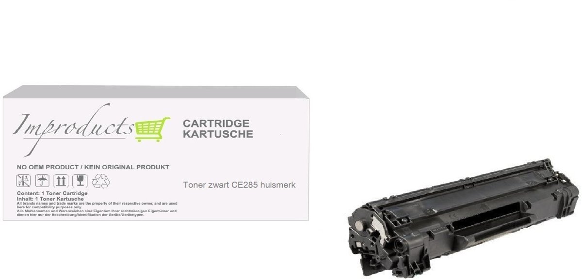 Improducts® Toner Alternatief Hp 85A (CE285A) toner zwart hoge inhoud XL