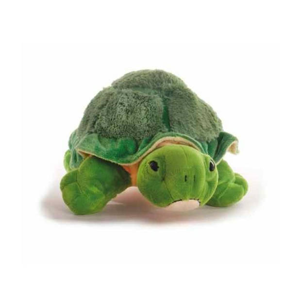 Inware pluche schildpad knuffeldier - groen - staand - 27 cm - Knuffeldier