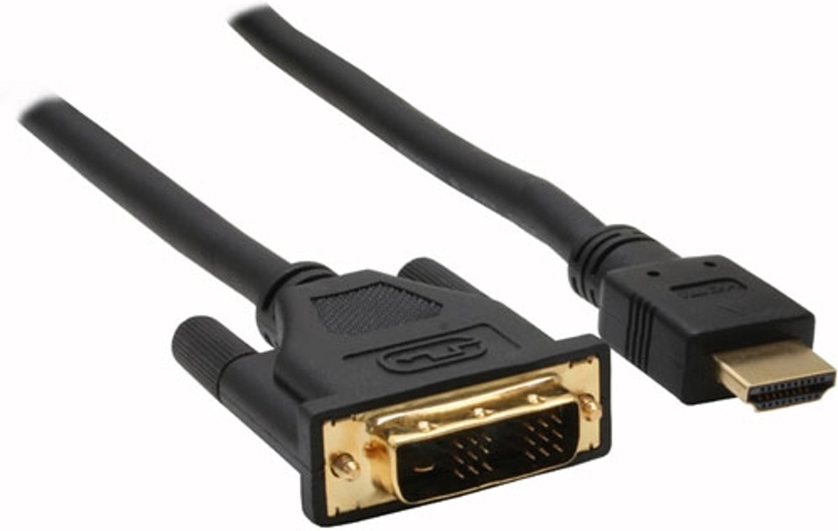 InLine 0.5m HDMI-DVI M/M 0.5m HDMI DVI-D Zwart