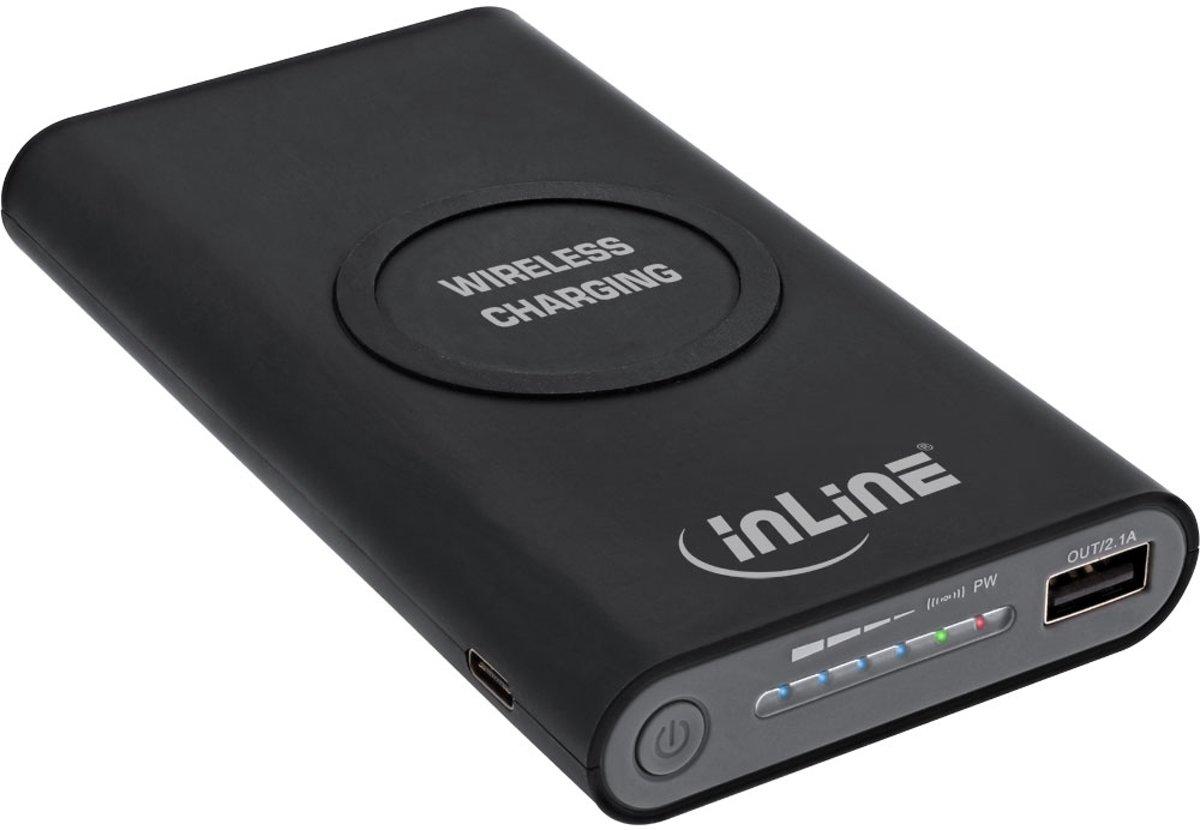 InLine 01477S Lithium-Polymeer (LiPo) 8000mAh Zwart powerbank