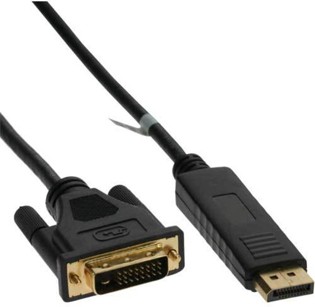 InLine 17111 video kabel adapter 1 m DVI-D DisplayPort Zwart