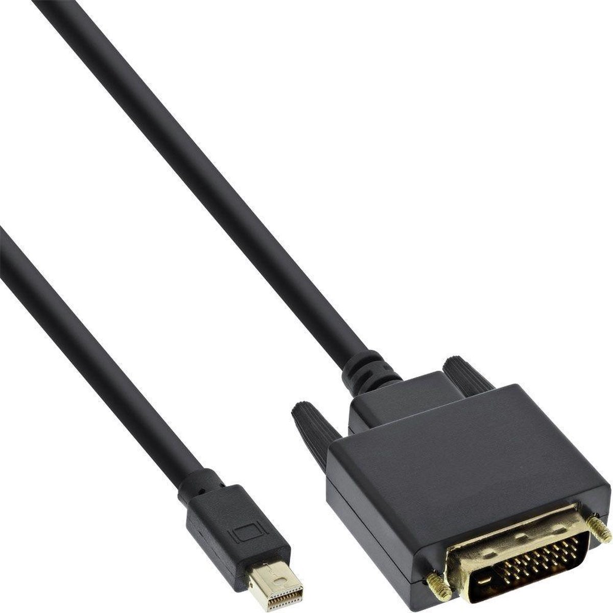 InLine 17222 2m Mini DisplayPort DVI-D Zwart video kabel adapter