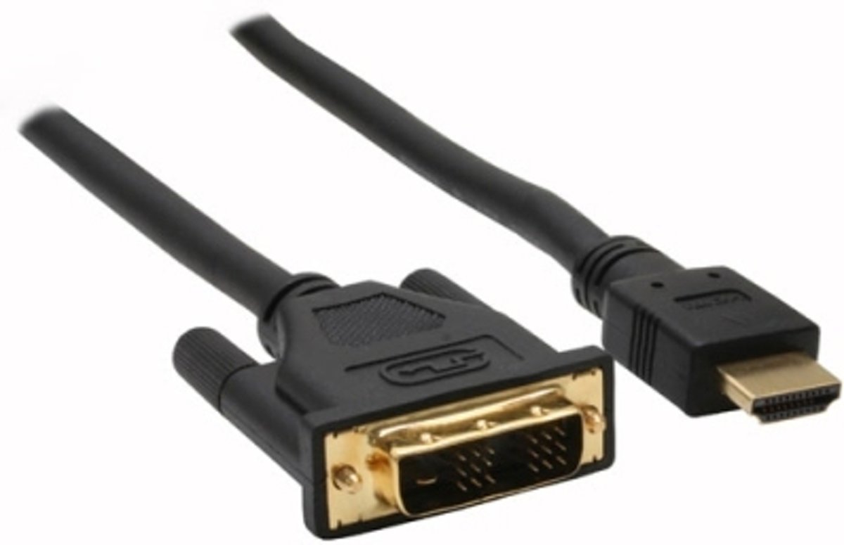 InLine 17666P 10m HDMI DVI-D Zwart video kabel adapter