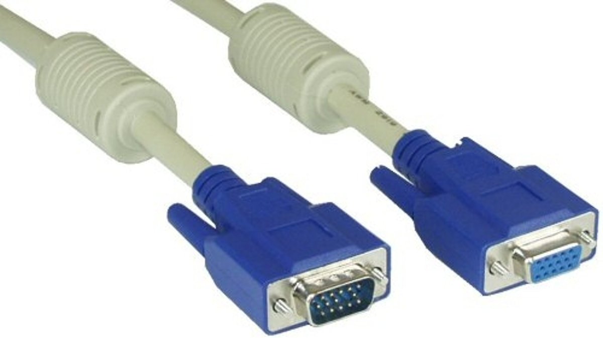 InLine 17701 VGA kabel 1 m VGA (D-Sub) Beige