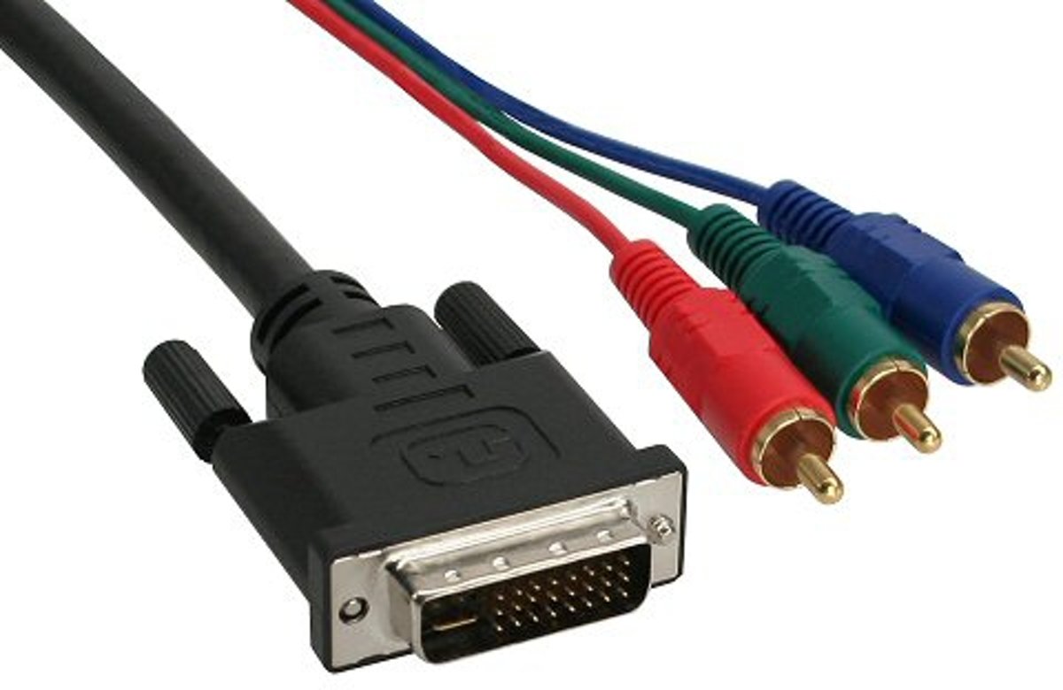 InLine 17903E 3m DVI-I RCA Zwart video kabel adapter