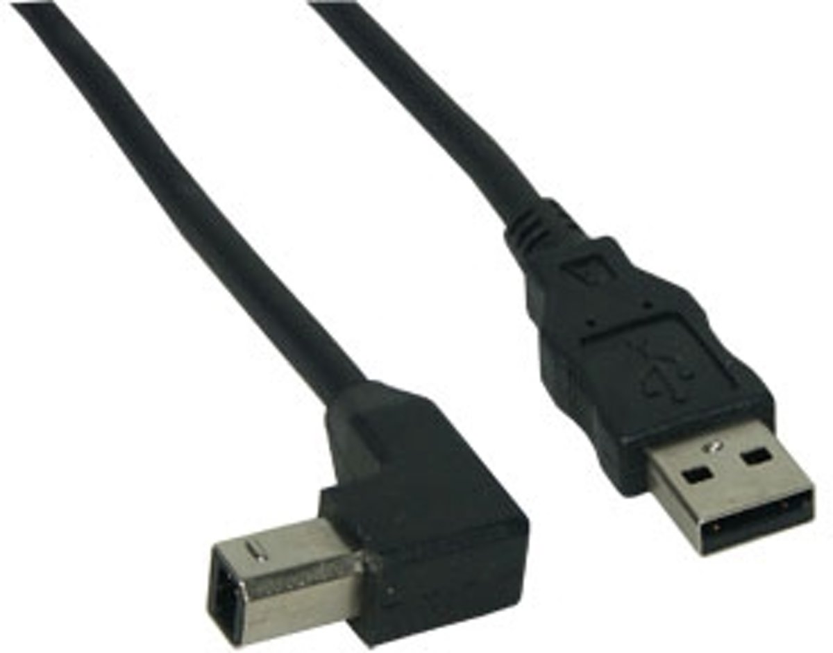 InLine 1m USB 2.0 AM/BM 1m USB A USB B Mannelijk Mannelijk Zwart USB-kabel