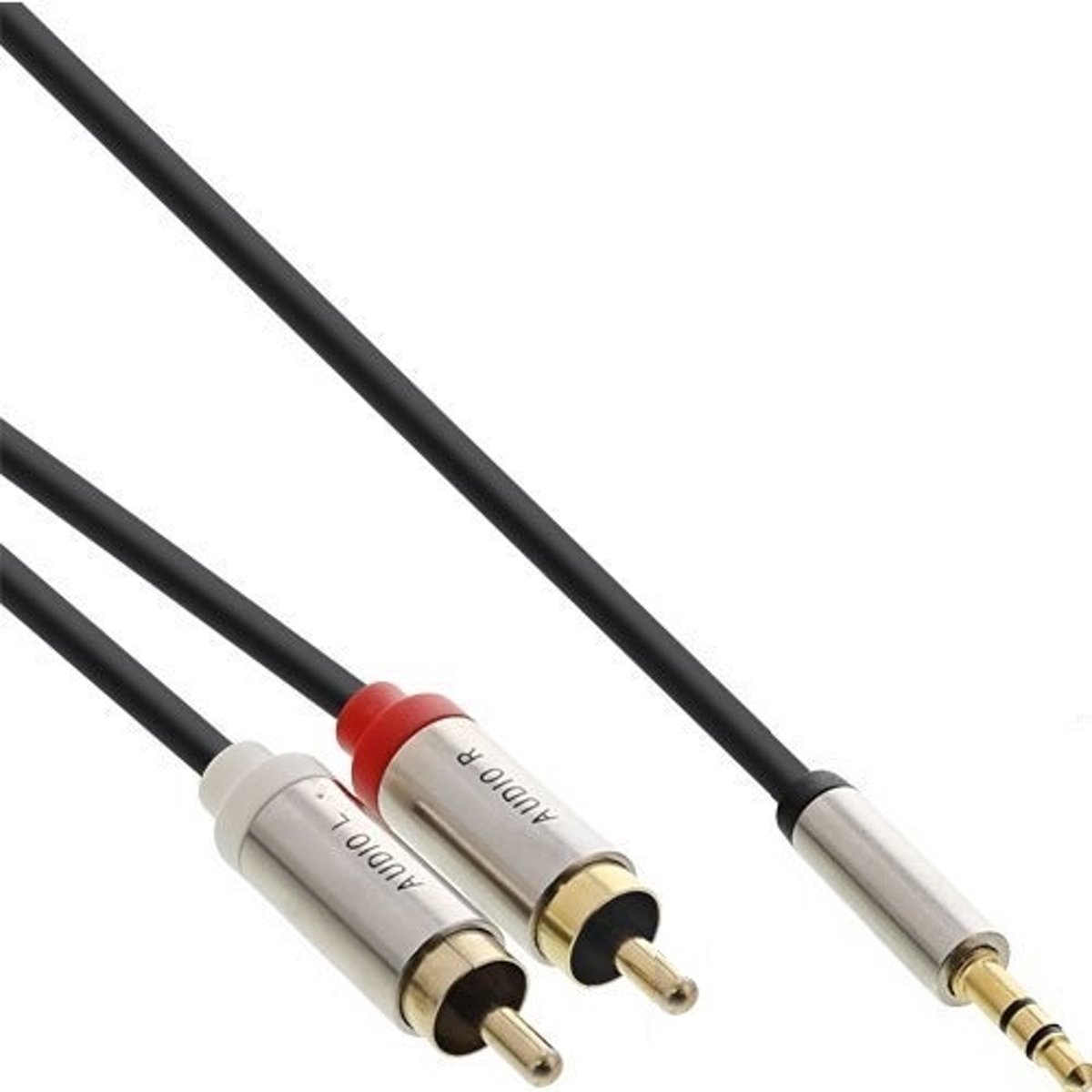 InLine 3,5mm Jack - Tulp stereo audio slim kabel - 10 meter