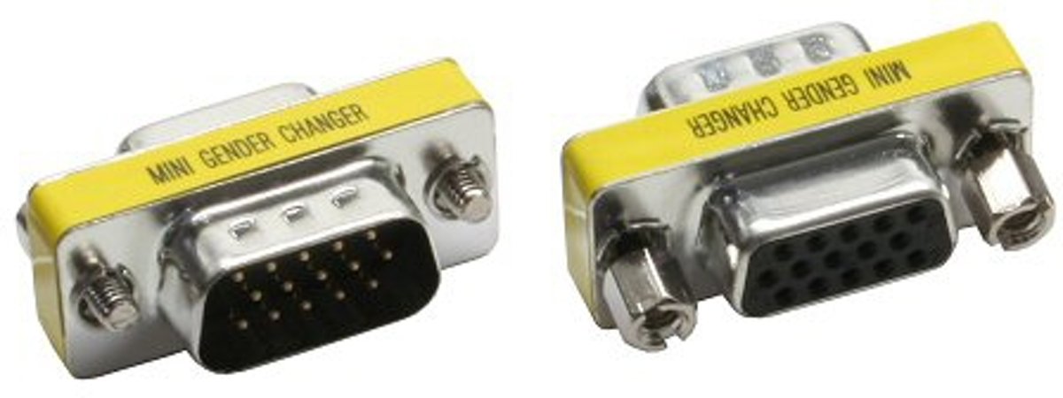 InLine 47714 VGA (D-Sub) VGA (D-Sub) Zilver kabeladapter/verloopstukje