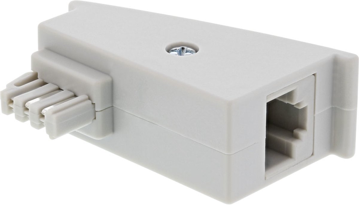 InLine 69949 TAE-F RJ-45 Grijs kabeladapter/verloopstukje