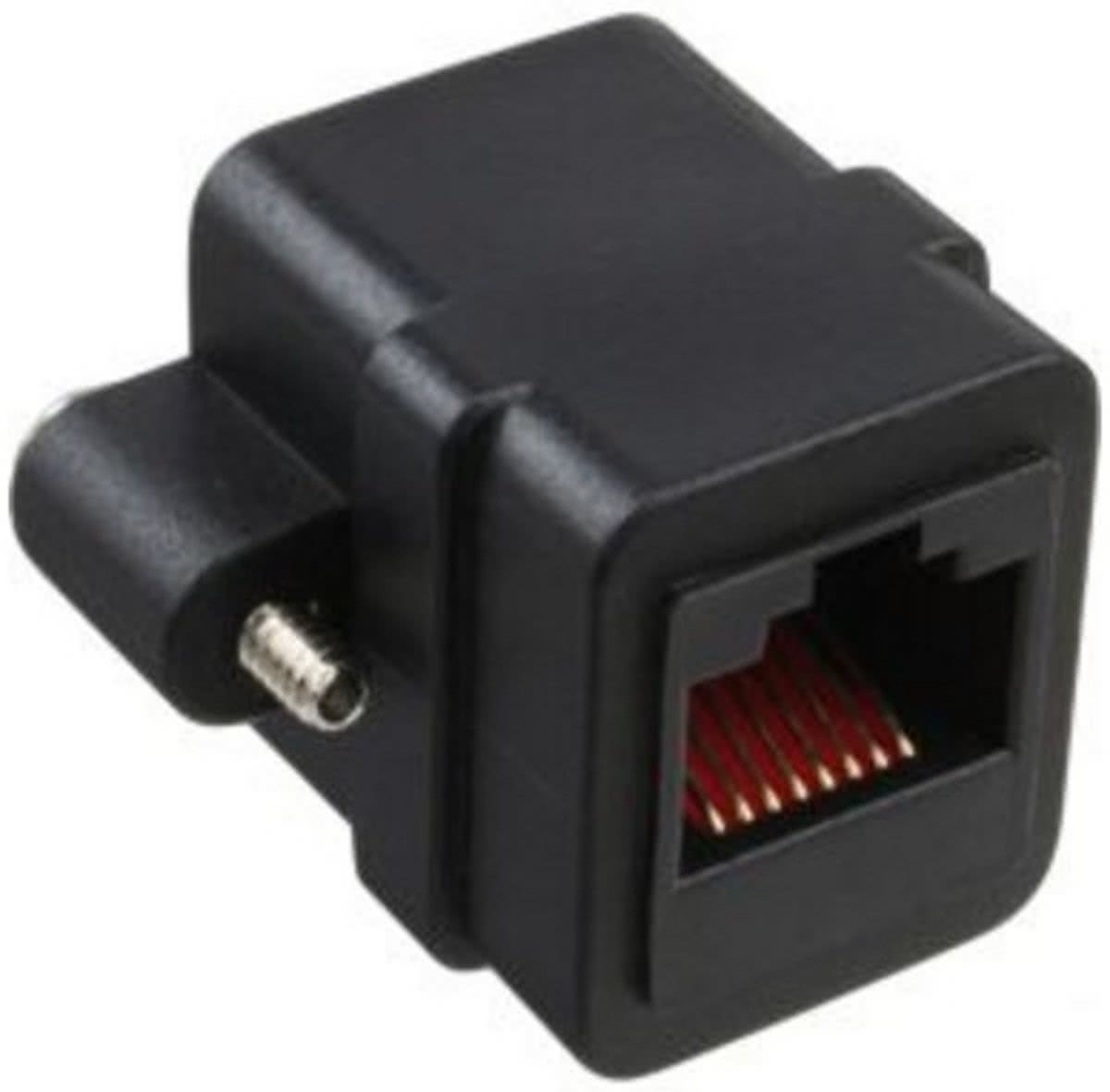 InLine 69990Y RJ-45 RJ-45 Zwart kabeladapter/verloopstukje