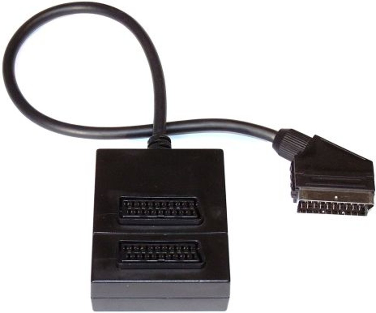 InLine 89977 Scart SCART Zwart kabeladapter/verloopstukje