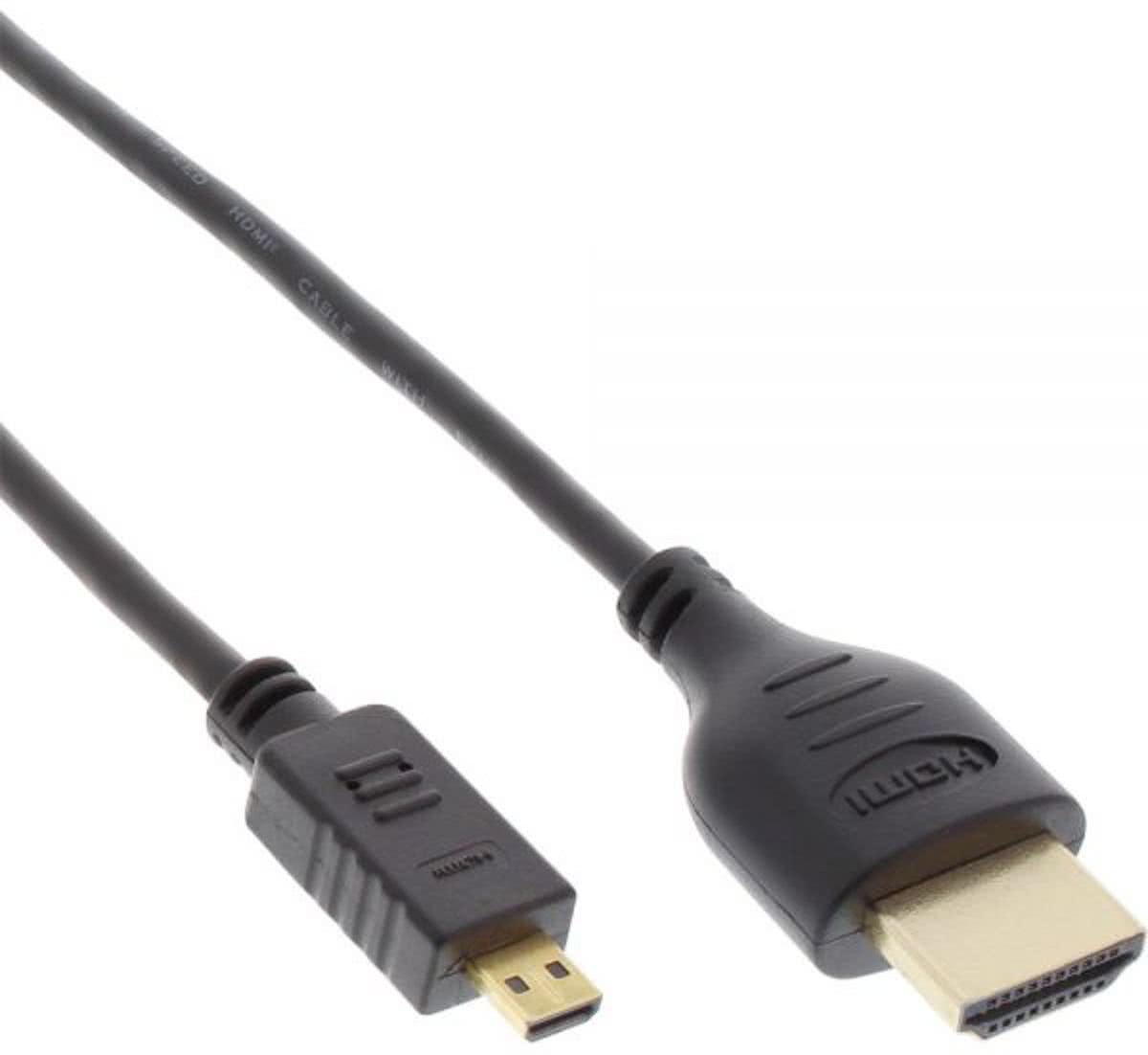 InLine Micro HDMI - HDMI kabel UHD 4K - 0,50 meter