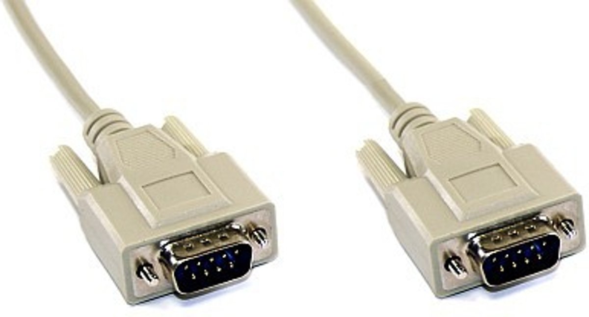 InLine Serial cable DB9 M/M 3m 3m male 9pin Sub D male 9pin Sub D Grijs seriële kabel