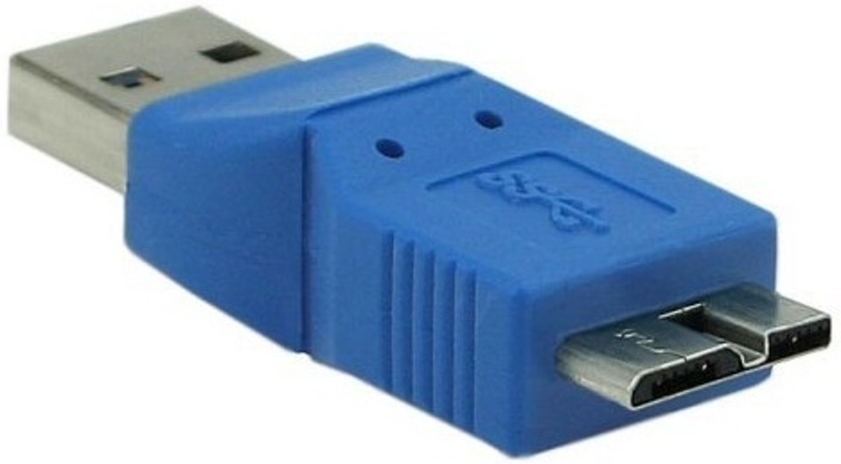 InLine USB A - micro USB B M-M USB 3.0 A micro USB 3.0 B Blauw kabeladapter/verloopstukje