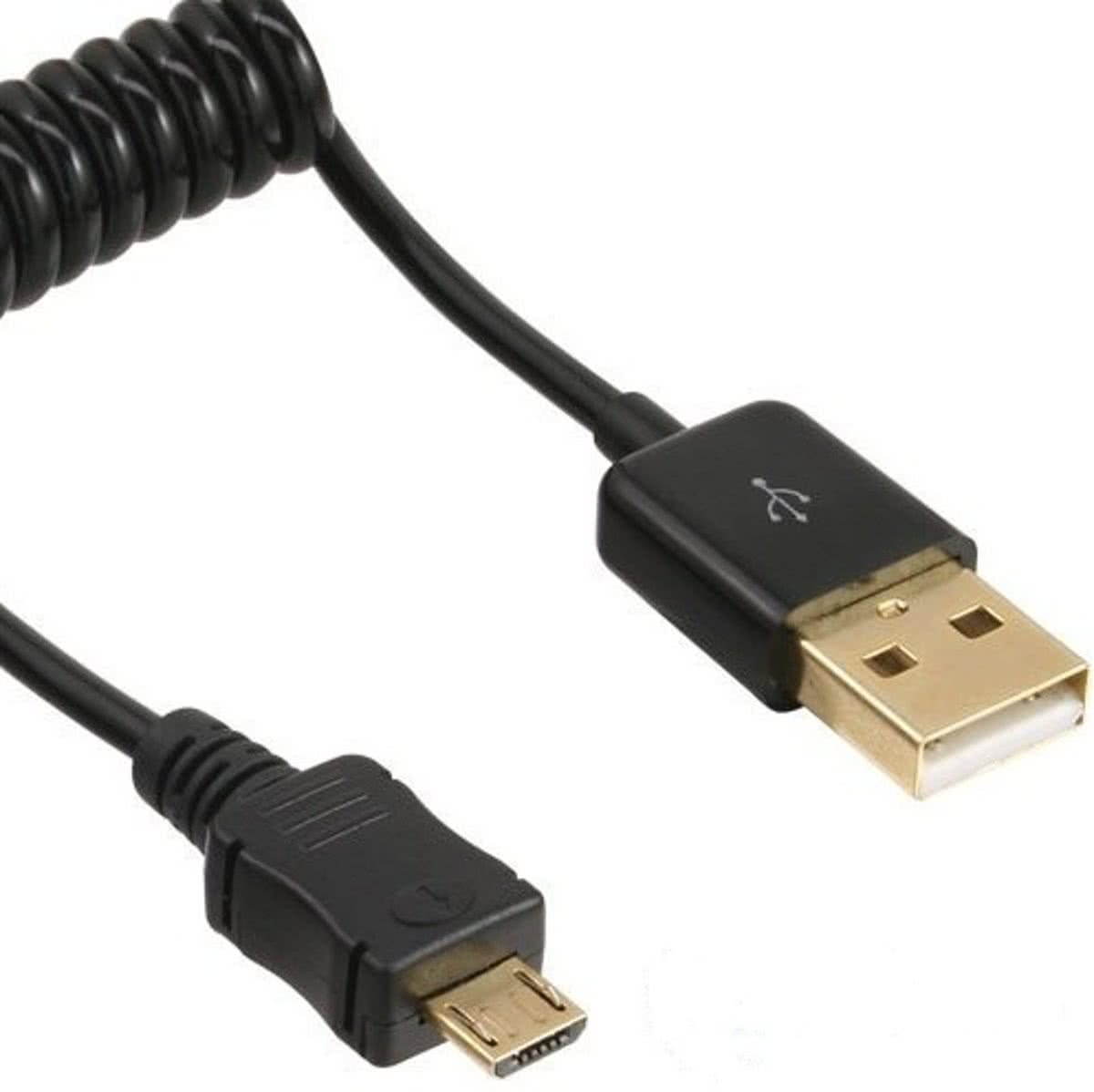 InLine USB A/Micro USB B, 1 m 1m USB A Micro-USB B Mannelijk Mannelijk Zwart USB-kabel