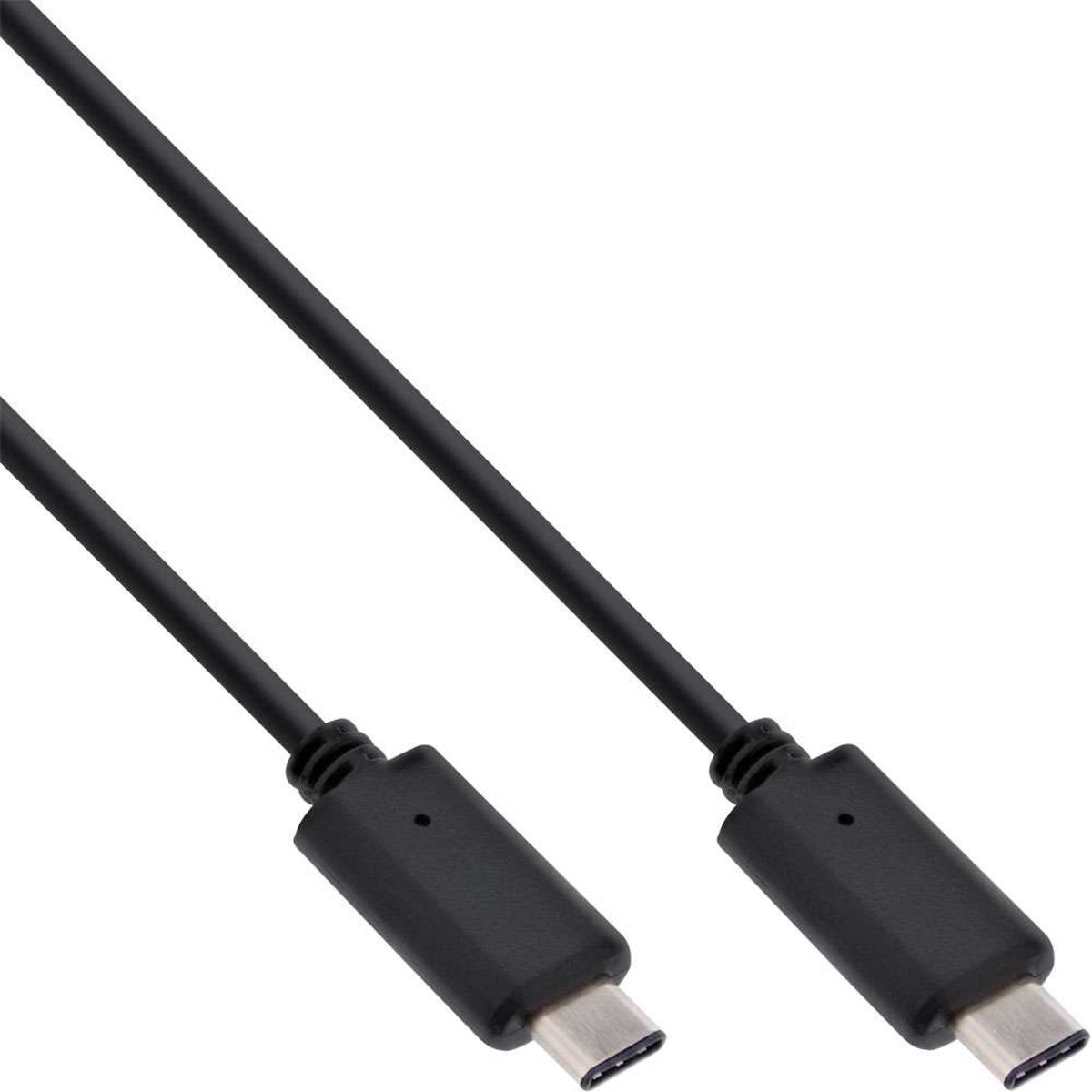 InLine USB C/USB C, 0.5 m USB-kabel 0,5 m Mannelijk Zwart