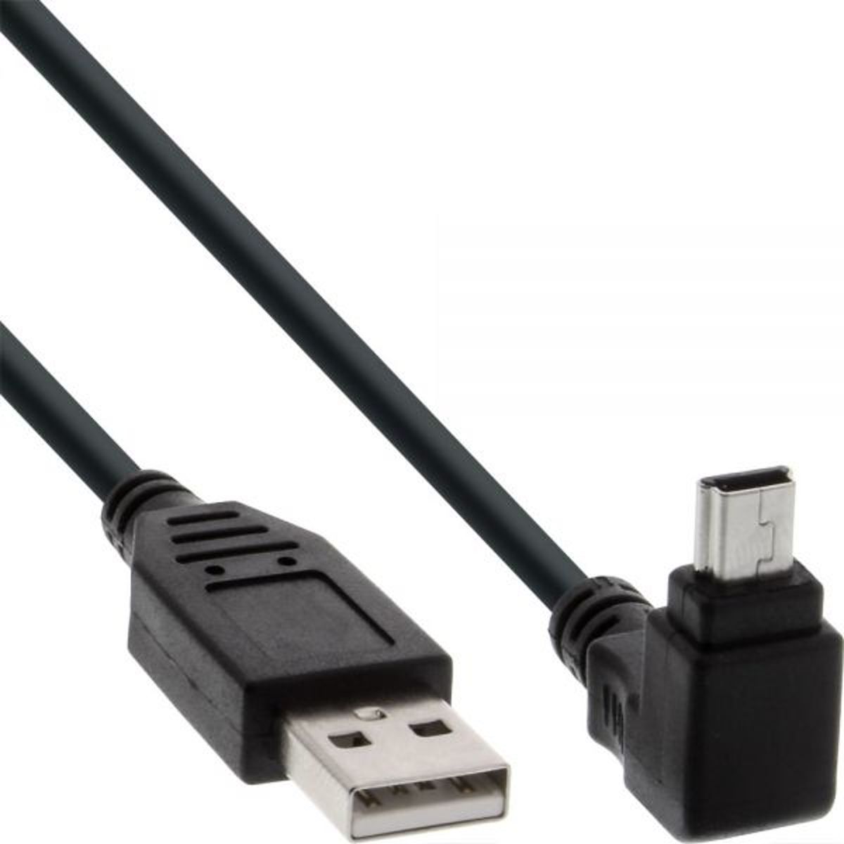 InLine USB naar USB Mini B kabel haaks - USB2.0 - 2 meter