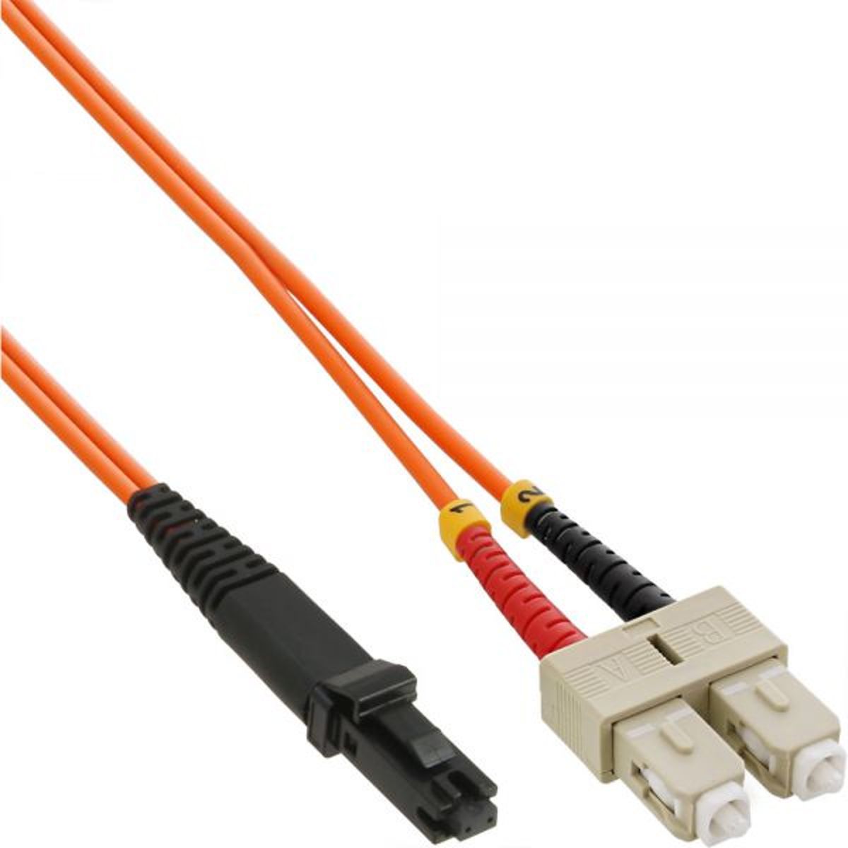 MTRJ - SC Duplex Optical Fiber Patch kabel - Multi Mode OM1 - 3 meter