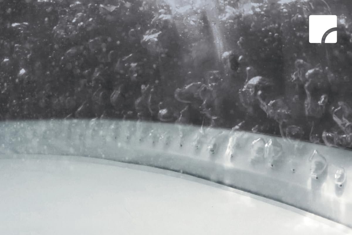 Opblaasbaar Bubbelbad voor 4 Personen – Industrial Home PureSpa Deluxe Rond 201 x 71 cm – 795 Liter – 135 Bubbeljets – 2200W Verwarming – Fiber-Tech Jacuzzi Buiten