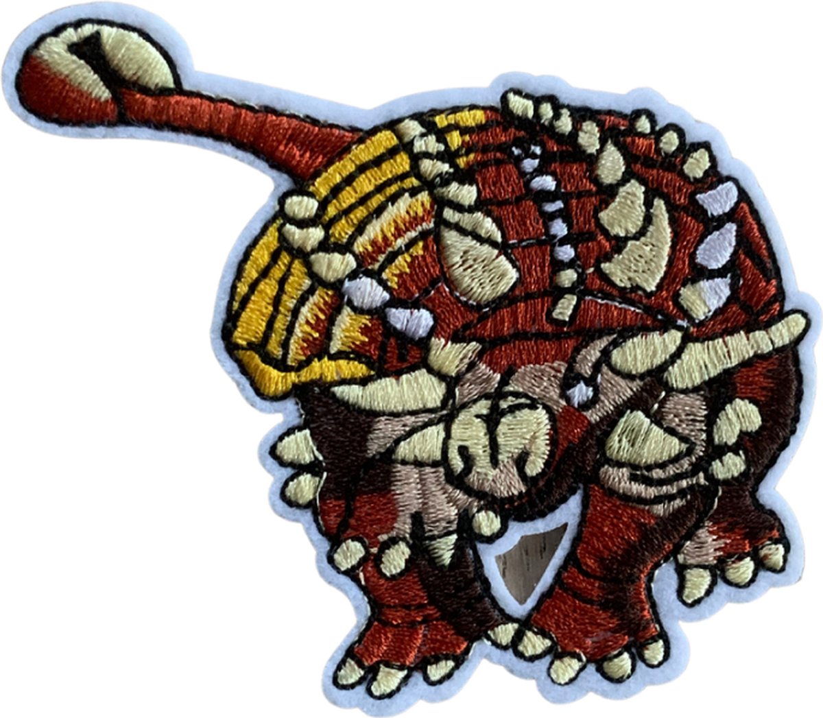 Dinosaurus strijkapplicatie strijk embleem - patch - patches - stof & strijk applicatie