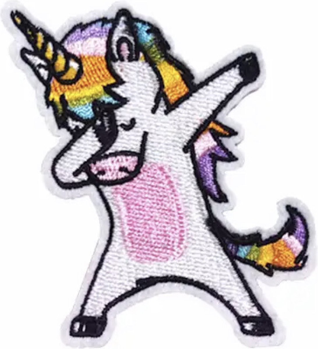 Unicorn strijkapplicatie strijk embleem - patch - patches - stof & strijk applicatie