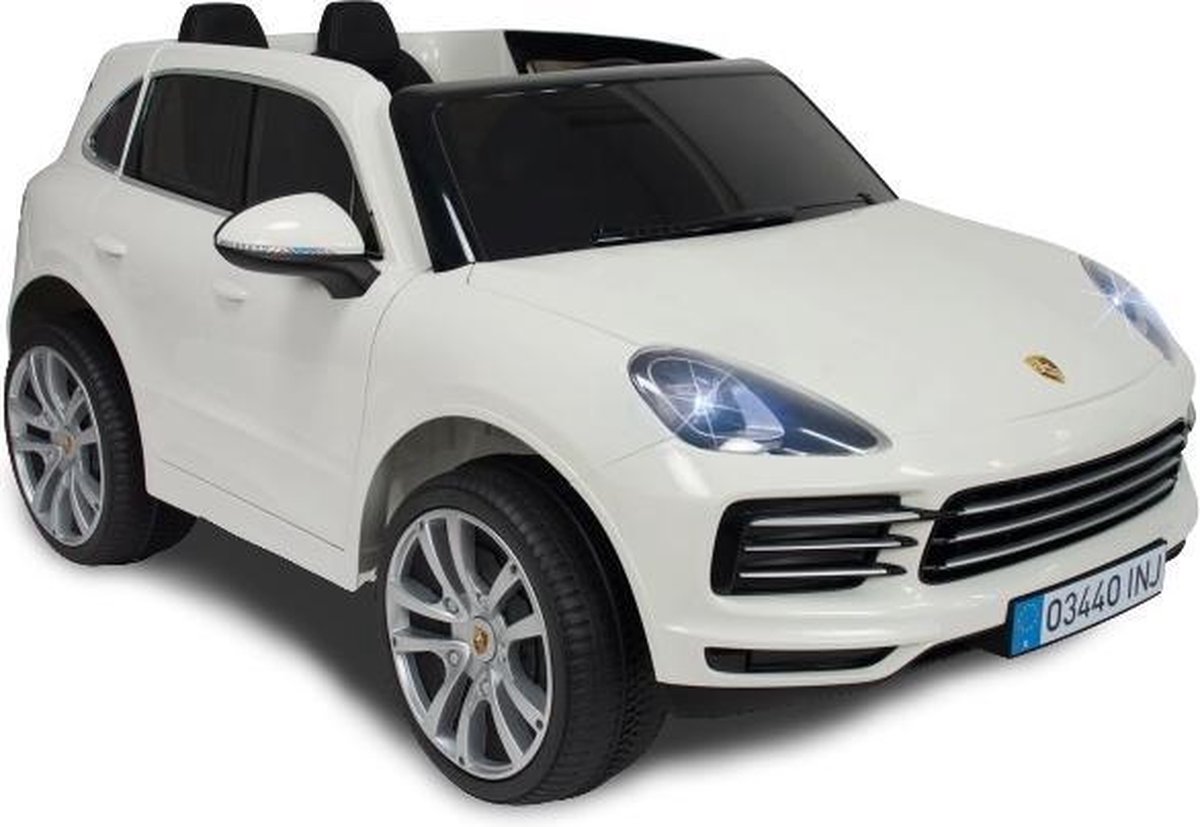 Injusa Accuvoertuig Porsche Cayenne S Junior 12v 134 Cm Wit