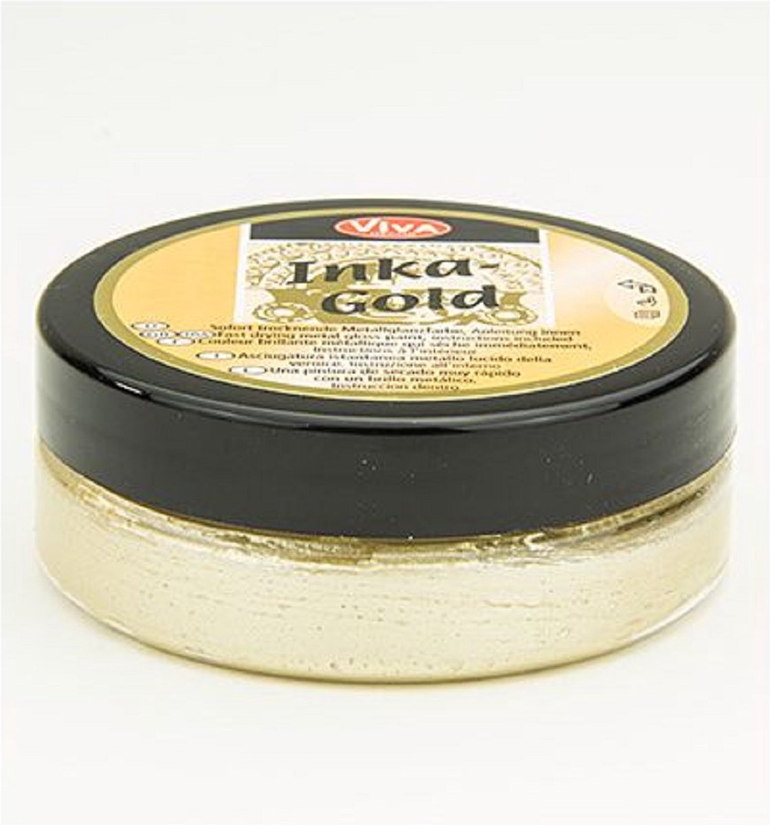 Pasta Wax - Metallic Verf - Inka Gold - oud zilver - Viva Decor - 50ml