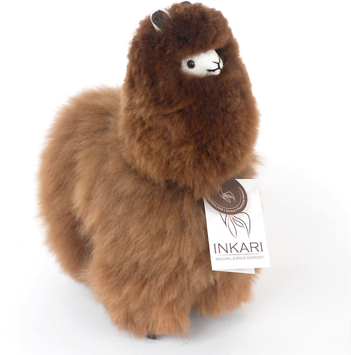 Alpaca Knuffel - Super Zacht & Fluffy - 30 cm - Allergie-vrij - Bruin