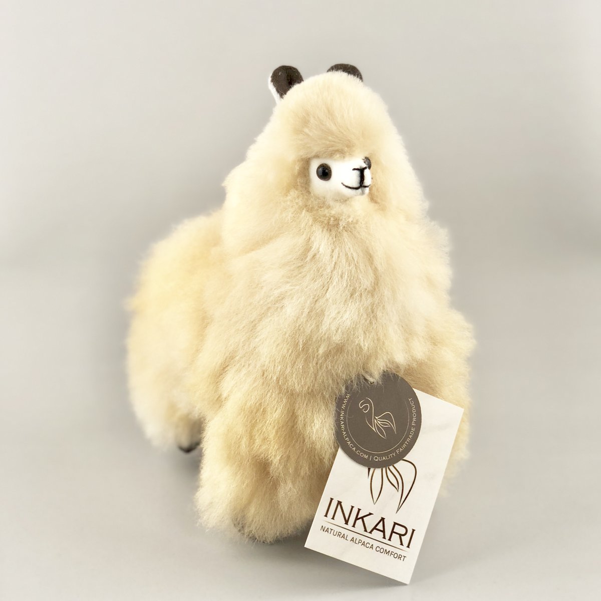 Alpaca Knuffel - Zacht & Fluffy - 20 CM - Handgemaakt - Beige