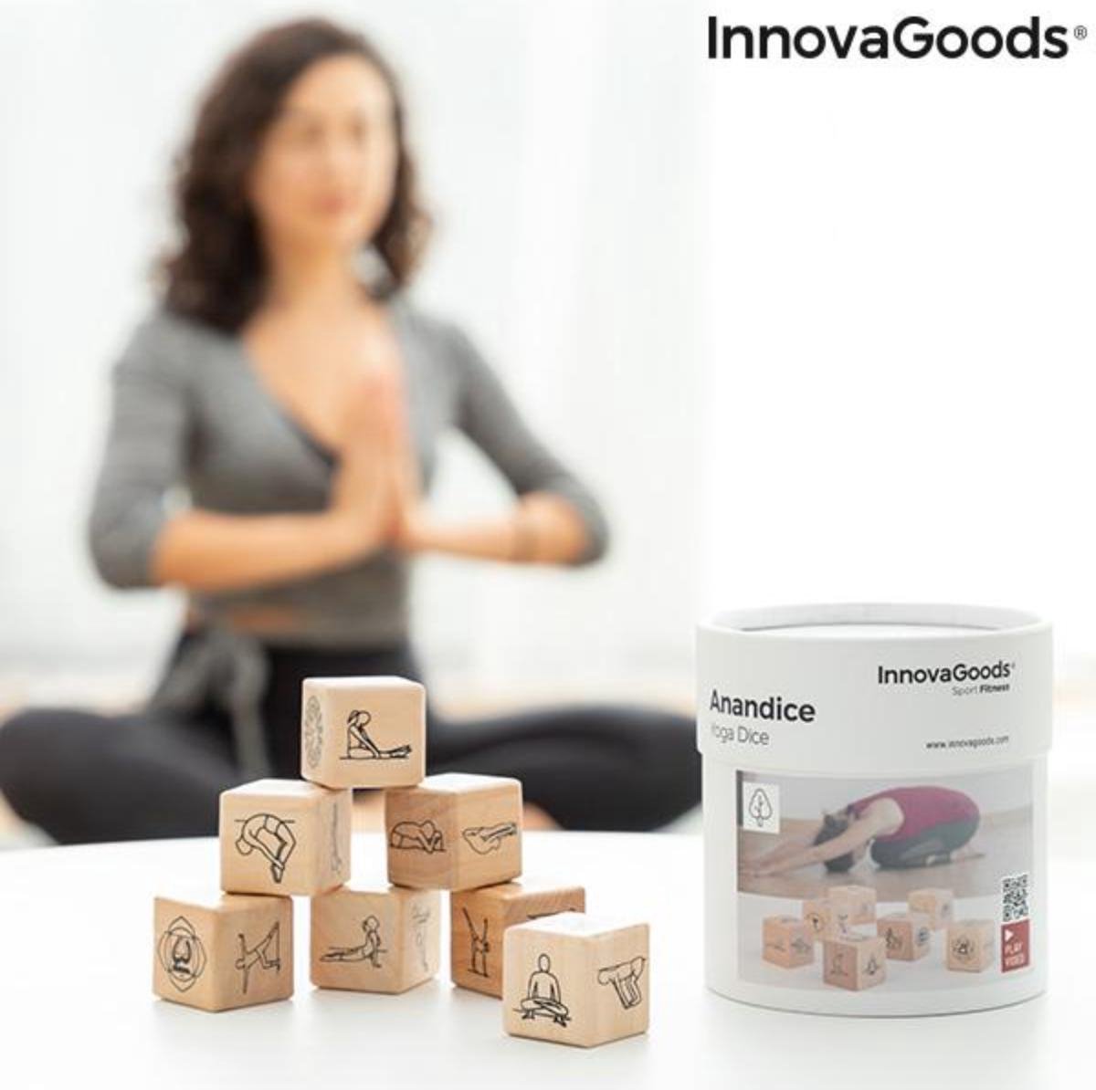 Creartix Yoga Dobbelspel Anandice InnovaGoods 7 dobbelstenen - incl. handleiding 35 posities