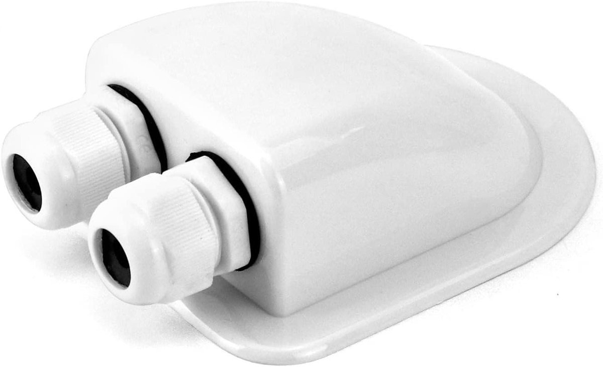 Inovra - 1 stuk waterdichte dakdoorvoer IP68 voor zonnepanelen - Geschikt voor campers, caravans en boten