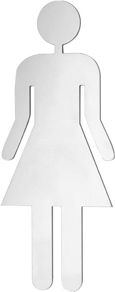 Inovra - Moderne Dames Toilet Indicator – Vrouwen Patroon Badkamerbordje 200x81x3mm