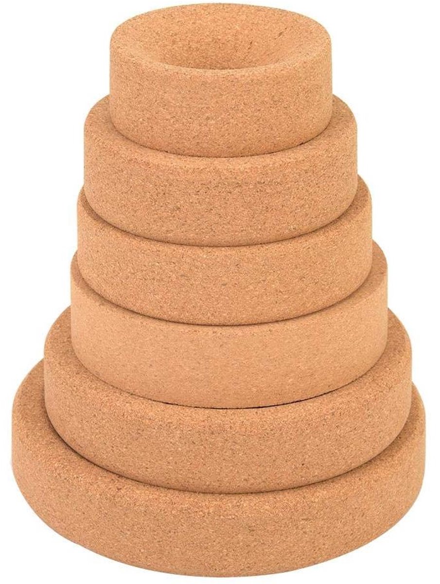 Inovra - Synthetische kurk houder voor ronde kolf - 1 stuk (110mm) - laboratorium benodigdheden