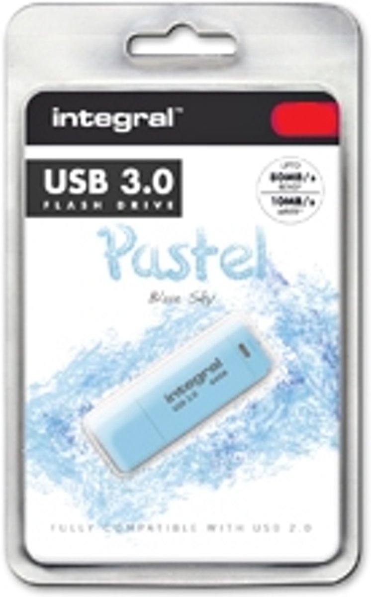 Integral 64GB Pastel USB3.0 64GB USB 3.0 Blauw USB flash drive