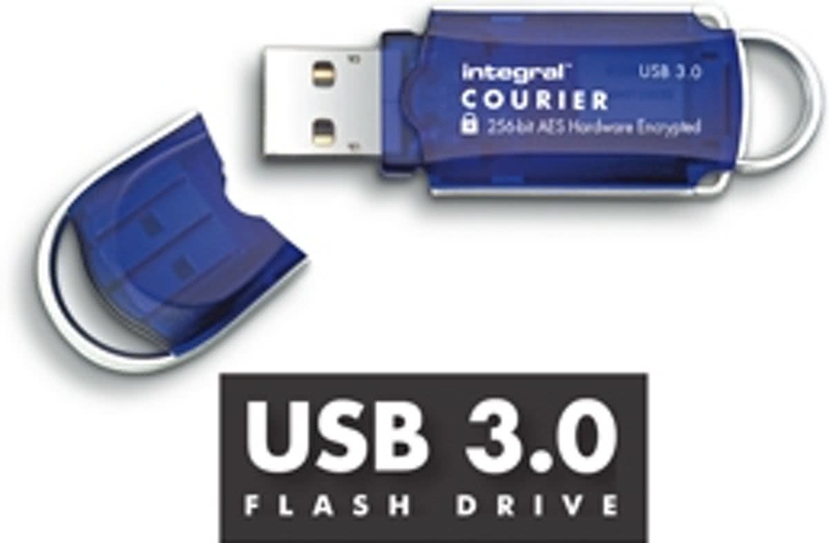 Integral Courier FIPS 197 Encrypted - USB-stick - 8 GB